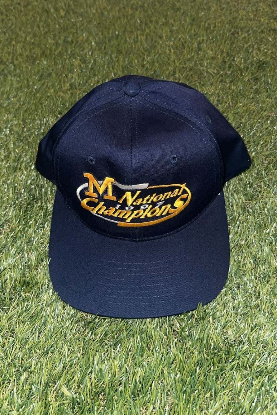 Vintage 1997 Michigan Wolverines National Champions New Era Snapback Hat